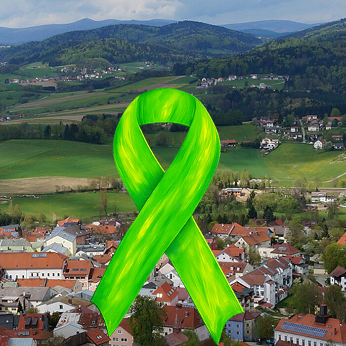 Grüne Schleife - Akzeptanz für psychische Erkrankungen und gegen Ausgrenzung