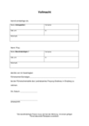 Vollmacht